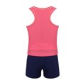 thumbnail image 4 of Jizyo Big Girls' Summer Two-Pieces Tankini Swimwear Rack Back Top with Boyshort Sets Watermelon Red 8, 4 of 5