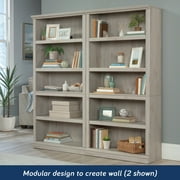 Sauder 5-Shelf Bookcase, Chalked Chestnut Finish