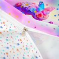 thumbnail image 4 of meiyoeat Flower Butterfly C Initial Rainbow Twin Duvet Cover, Watercolor Galaxy Stars Twin Bedding for Girls, Colorful Star Reversible, 2 Pieces, 1 Duvet Cover and 1 Pillowcase, 4 of 6