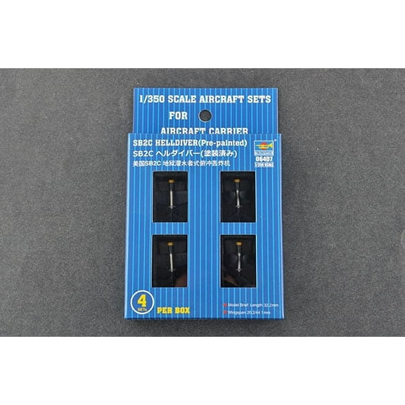 Trumpeter 6407 SB2C Helldiver Set of 4 1/350 Scale Assembled & Painted Models