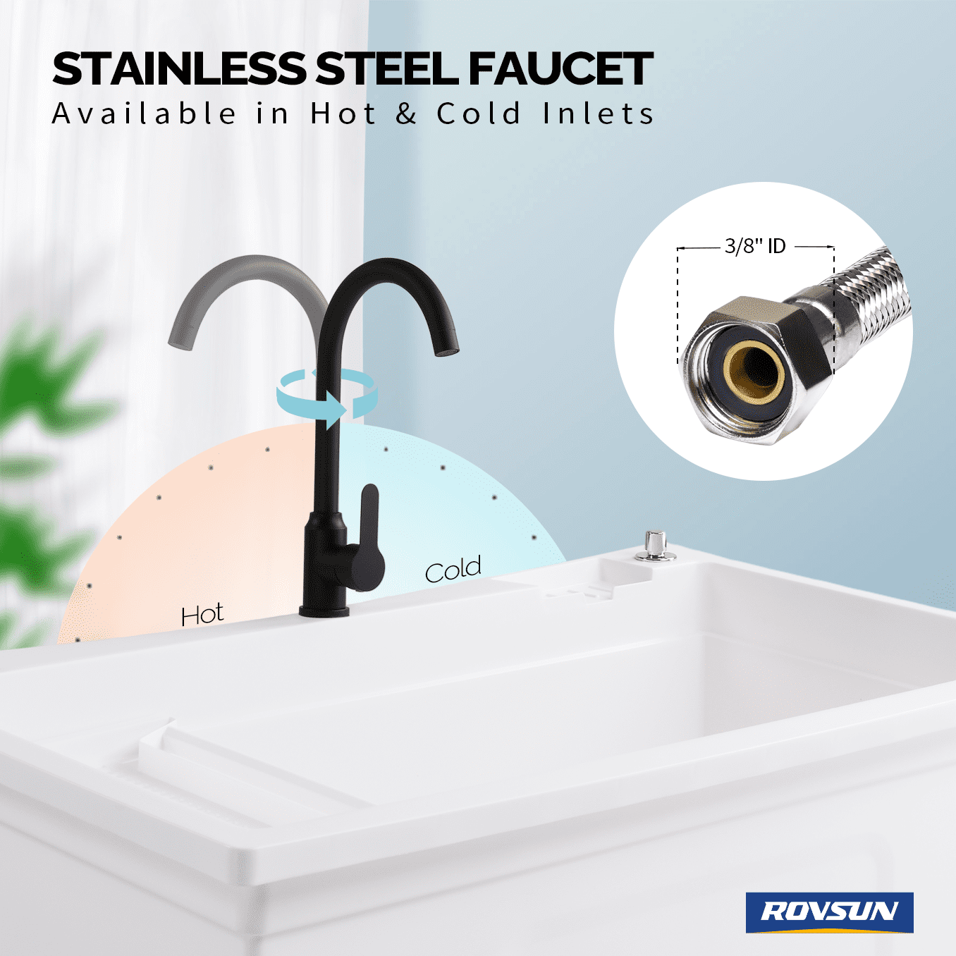 37-Gallon Freestanding Utility Sink with Faucet, 36" Heightened Basin for Laundry, Garage, Outdoor Garden, Pet Wash, Heavy Duty Plastic Laundry Tub with Storage Shelf, 40"L×24"W×36"H, White