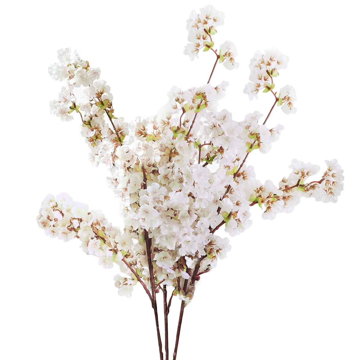Artificial Silk Fake Flowers Cherry Plum Blossom Home Party Office Desk Decor US 