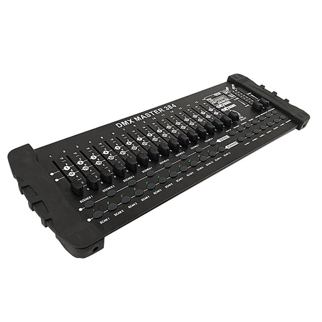 SHEHDS 192 DMX Controlador de DJ Pantalla LCD Controlador DMX Equipo de DJ Controlador de luz de escenario para luces de DJ, luces par, luces de cabeza móvil, pubs, clubes nocturnos, discotecas