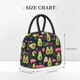 thumbnail image 2 of Fotbe Avocado Love Pattern Lunch Bag, Insulated Lunch Box, Small Leakproof Cooler Food Lunch Containers Reusable High Capacity Lunch Tote Bags for Work, Travel, Outdoor, 2 of 6