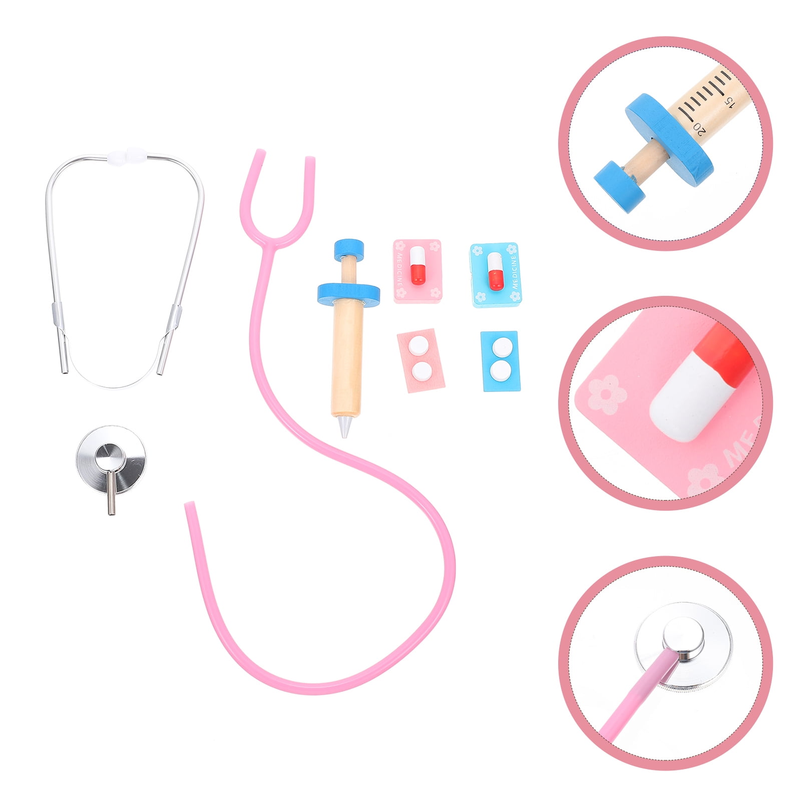 1 Set of Doctor Kit for Children Pretend Play Doctor Toys Cartoon