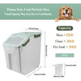 thumbnail image 2 of Large Flour Storage Container Bin 25lb, 2Pack Airtight Rice Storage Containers with Wheels Seal Locking Lid, BPA Free with Measuring Cup&Scoop for Flour, Rice, Grain(Green), 2 of 13
