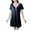 Black, variant on Mom Pajamas for Women Plus,Sriper Womens Summer Pajamas,Long Sleeve V Neck Comfy Dresses,Loungewear Sleepwear,Pijama Para Mujer,Wine L