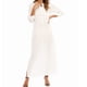 thumbnail image 3 of Mujeres Retro Long Maxi Vestido Elegante Sexy Señoras Larga Manga Collar Larga Línea Split Soli Irfora Vestido Maxi, 3 of 7