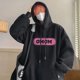 thumbnail image 5 of Sudadera con capucha y estampado de letras de otoño para hombre, sudaderas con capucha de gran tamaño de forro polar estilo hip hop, nueva moda coreana 2024, sudadera con capucha estilo urbano Y2K, 5 of 5