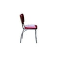 thumbnail image 3 of Richardson Seating Diner Chair with 1" Pulled Seat-Color:Zodiac Burgundy, 3 of 3
