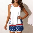 thumbnail image 4 of Trajes de baño para mujer, Trajes de baño para mujer, Traje de baño bikini con estampado del Día de la Independencia de la Mujer, Traje de baño bikini con tirantes sin espalda, Conjunto de bikini con, 4 of 7
