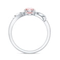 thumbnail image 3 of Rosec Jewels IGI Certified Lab Grown Pink Diamond Infinity Engagement Ring 1 Ct (Fancy Pink Color and VS1 Clarity) - Pink White Diamond Ring, 10K White Gold, US 6.00, 3 of 9