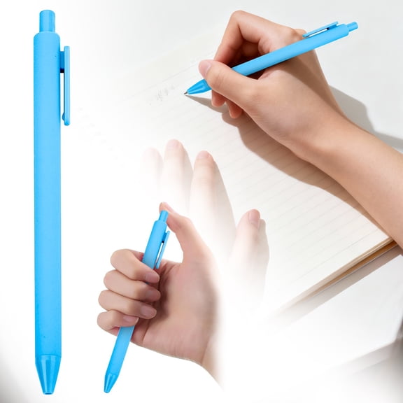 Retra^ctable Ballpoint Pens, 5-Pack, 1.0mm, Smo^oth Writing, Blue