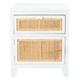 thumbnail image 5 of SAFAVIEH Devon Modern 1 Drawer 1 Door Nightstand, White/Natural, 5 of 14