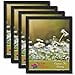 thumbnail image 3 of PictureFrameFactoryOutlet 22 By 28-inch Picture Frame 4-piece Set, Smooth Finish, 1.25 Inch Wide, Black, 3 of 4