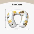 thumbnail image 5 of Salouo Gnomes Honey Bee for Memory Foam Travel Pillow,Versatile U-Shaped Pillows Memory Foam Cervical Neck Pillow Soft Washable Cover for Home Office Camping Travelling, 5 of 8