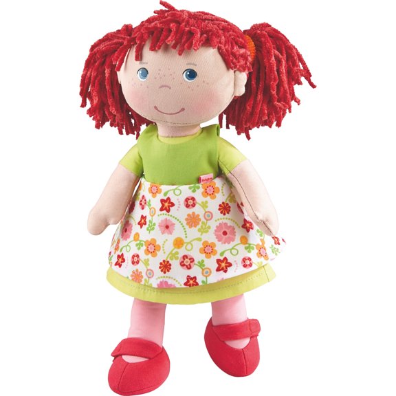 HABA Liese 12" Soft Doll with Blue Eyes and Red Pigtails