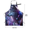 thumbnail image 5 of Lsque Feathered Wolf Waterproof Apron Chef Aprons for Men Heavy Duty Chemical Work Apron Extra Long Grilling Aprons with Adjustable Bib Apron, 5 of 9