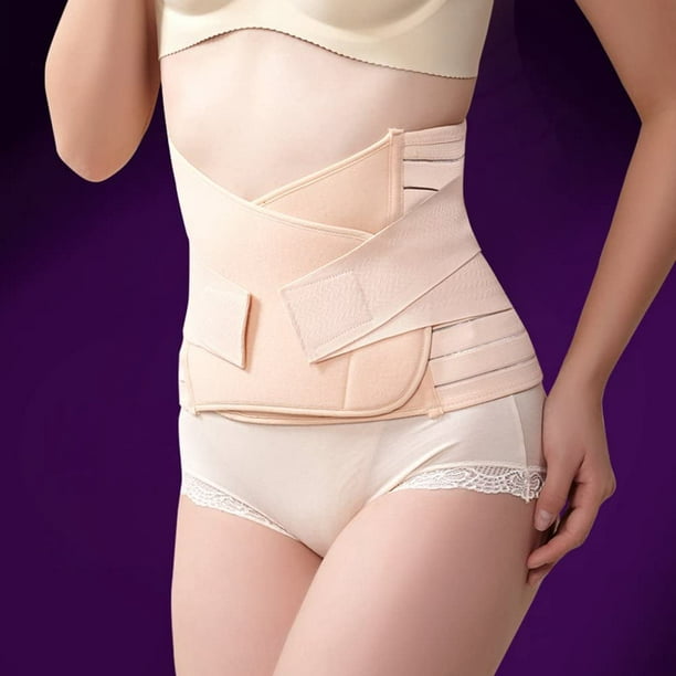 3 in 1 Postpartum Belly Support Recovery Wrap - Postpartum Belly Band After  Birth Brace Slimming Girdles Body Shaper Waist Shapewear Post Surgery Pregnancy  Belly Support Band (Blush Pink M/L) M/L Blush