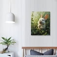 thumbnail image 4 of COMIO Rabbit Cartoon Painting, Cute Rabbit Poster, Kids Room Canvas Wall Decor, Rabbit Wall Art Living Room Posters Bedroom Painting, 4 of 5
