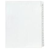 Avery Legal Paper Divider, Allstate Style, White, Side 101-125 (01705)