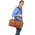 thumbnail image 5 of Cowhide Leather Executive Duffel Bag, 5 of 7