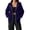 17# Navy, variant on Zip Up Hoodie Women Oversized Lightweight Sweatshirts Plus Size, Plain, Long Sleeve, Drawstring, Full Zipper with Pockets, Casual Fashion Fall Winter Jackets Blue L