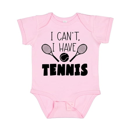 

Inktastic I Can t I Have Tennis Gift Baby Boy or Baby Girl Bodysuit