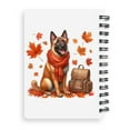 thumbnail image 2 of Welcome Fall Belgian Malinois Enjoys School Time Autumn Fall Leaves Spiral Bound Journal Sheepdog Dog Lover Gifts 5x7in Spiral Notebook - 02013, 2 of 5
