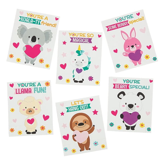 Valentine Paper Pop-Out Finger Puppet - Stationery - 24 Pieces