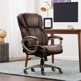 thumbnail image 3 of Serta Chaise de Direction Pivotante pour Bureau at Home Works, Brun, 3 of 18