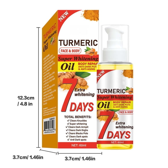 Aceite de masaje con aceite de cúrcuma que hidrata la piel Aceite de cúrcuma 60 ml Esencia Esencia