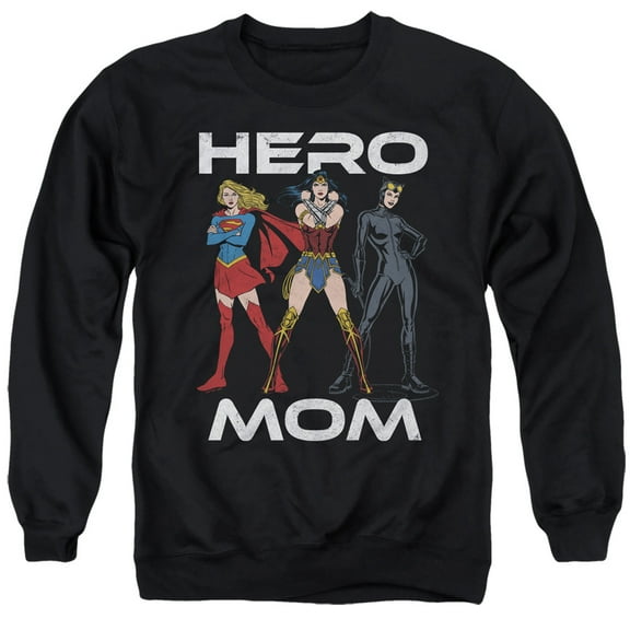 Justice League Hero Mom Multi Unisex Adult Crewneck Sweatshirt