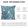 thumbnail image 5 of JEUXUS  Blue Tropical Leaf Throw Pillow Covers  Monstera Palm Leaves Couch Pillowcases Botanical Plant Cushion Case Home Decor for Living Room Bedroom Bed, 5 of 5