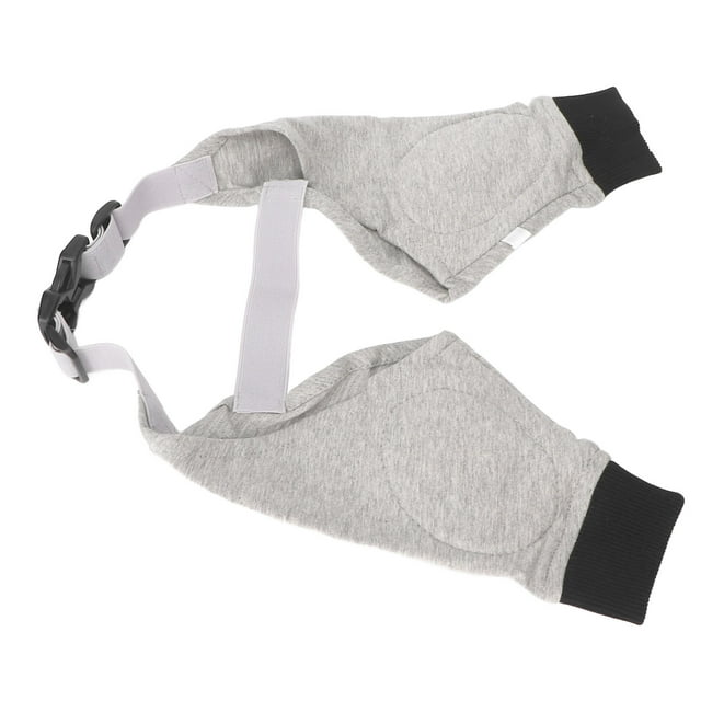 Tirantes para patas delanteras de perro, protector de codo para perro, calentador de articulaciones, transportables, ajustables, manga delantera para perro, Cachorro, gris, negro, negro, negros,