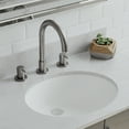 thumbnail image 6 of 19" Oval Quartz Vanity Bathroom Sink, Galaxy White Drop-In Sink, Undermount Bathroom Sink, Granite Vanity Basin by Lexicon Platinum LP-V210-W, 6 of 6