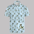 thumbnail image 2 of CONROSES Mens Short Sleeve Polo Shirts Funny Graphic Collared Polo Shirt for Men Casual Golf Shirts, 2 of 5