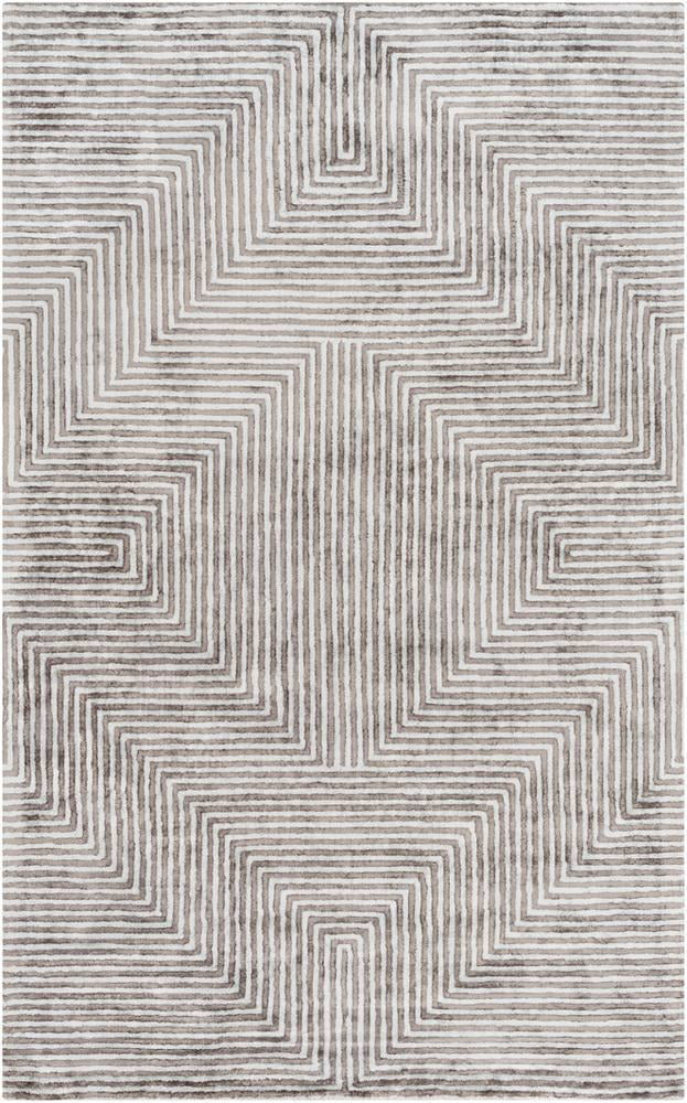 Mark&Day Area Rugs, 5x7 Calais Modern Gray Beige White Area Rug (5' x 7