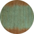 thumbnail image 1 of Ahgly Company Indoor Round Abstract Light Blue Modern Area Rugs, 3' Round, 1 of 4