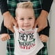 thumbnail image 4 of Conjuntos de pijamas familiares a juego Pijamas navideños Top con estampado de letras y pantalones a cuadros Pijamas Ropa de dormir para niños de 10 años, 4 of 7