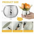 thumbnail image 4 of 6 Pcs Disco Ball Vase Disco Ball Planter for Centerpieces Disco Ball Decor Flower Vase with Mirror Glass for Wedding, 4 of 6