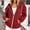 Wine, variant on Qulqfy Hoodies for Women Waffle Knit Casual Wine Lightweight Winter Fall Hooded Drawstring Long Sleeve Zip Up Loose Track Jackets with Pockets S