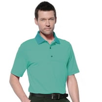 Monterey Club Men's Pinstripe Jersey Golf Polo Shirt #1660