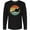 AB-Black, variant on Billiards Pool Player Retro Sunset Long Sleeve T-Shirt