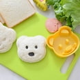 Bear Cake Word Molds, Plastic Yellow Alphabet Cookie Cutters, Kitchen