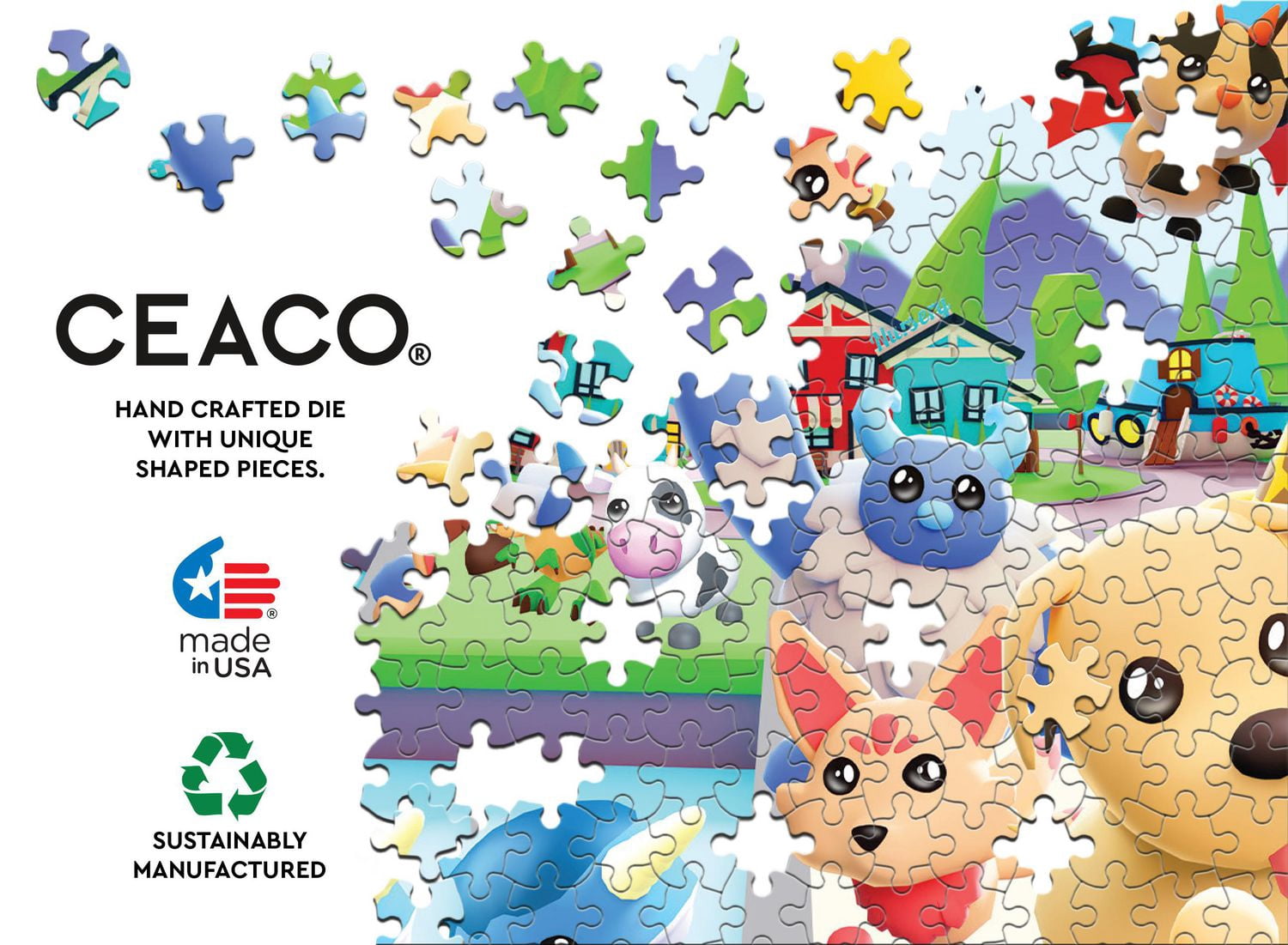 Ceaco Disney Adopt Me Flying 200-Puzzle à pièces emboîtables pour enfants de tous âges 8+