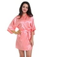 thumbnail image 6 of Fjuchai Women's Silk Satin Robes Silky Night-Robe Short Bathrobe Sleepwear Short Robe Solid Color Pjs S-XXL, 6 of 8