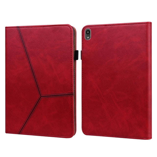Pour Lenovo P11 Étui en Cuir de Luxe à Rabat pour Funda Lenovo Tab P11 To-J606F L Étui pour Tablette pour Lenovo Xiaoxin Pad P11 Plus Rouge Tab P11 To-J606F L