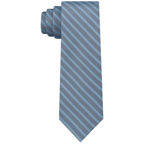 Calvin Klein Men’s Tech Skinny Tonal Stripe Silk Ties, Blue
