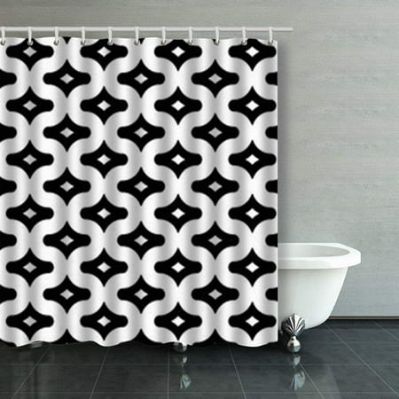 Bpbop Seamless Pattern Paseo Ornament Oriental Ornamentation Moroccan Tile Trellis Shower Curtains Bathroom Curtain 66x72 Inch